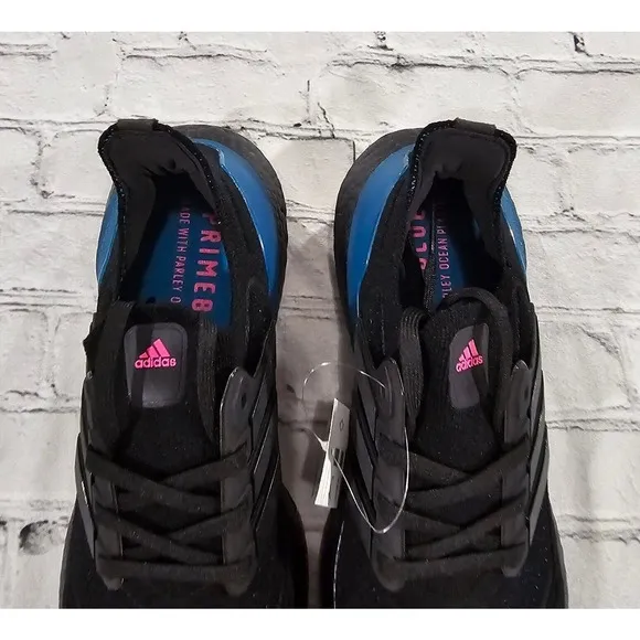 Adidas Running Ultraboost 21 Carbon Black Blue Pink Shoes FZ1921 MENS 8 WOMENS 9