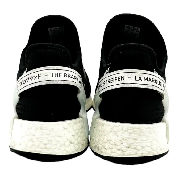 ADIDAS Shoes Men Size 11.5 NMD_R1 V2 GX6367 NMD Core Black White Sneakers
