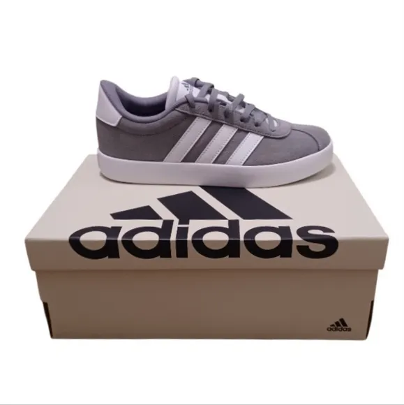 Adidas Shoes, VL Court 3.0 K, ID6314, Unisex Color Gray, Size US 3.5 Kids