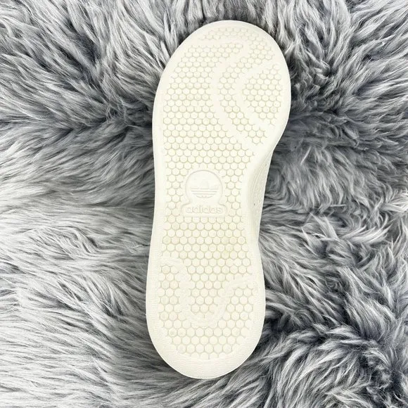 Adidas Stan Smith Debossed Geometric Print 2023 White Leather Shoes Sneakers