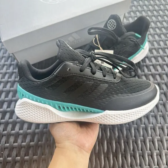 Adidas Summervent Spikeless Golf Black Mint Rush Women's Shoes GV9765 Size 5