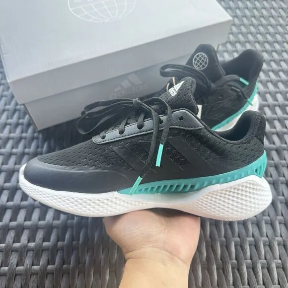 Adidas Summervent Spikeless Golf Black Mint Rush Women's Shoes GV9765 Size 5