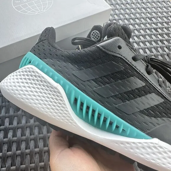 Adidas Summervent Spikeless Golf Black Mint Rush Women's Shoes GV9765 Size 5