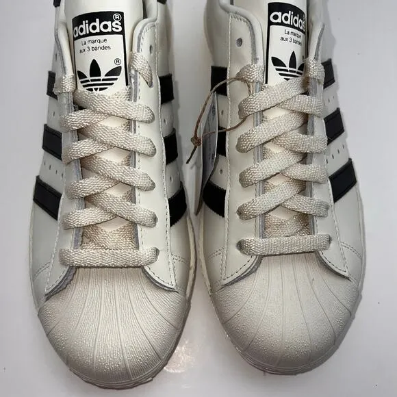 Adidas Superstar 82 Cloud White · Core Black · Off White, Men's Size 8
