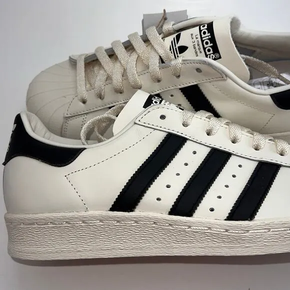 Adidas Superstar 82 Cloud White · Core Black · Off White, Men's Size 8