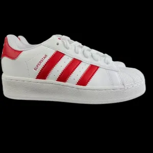 Adidas Superstar XLG C White Scarlet Red Shoes IF8429 Youth Sizes 11K - 3