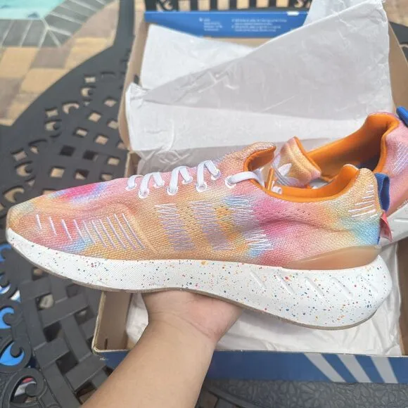 Adidas Swift Run 22 G20 CM 201 Orange Rush Speckled Women's Shoes GW9652 Size 11