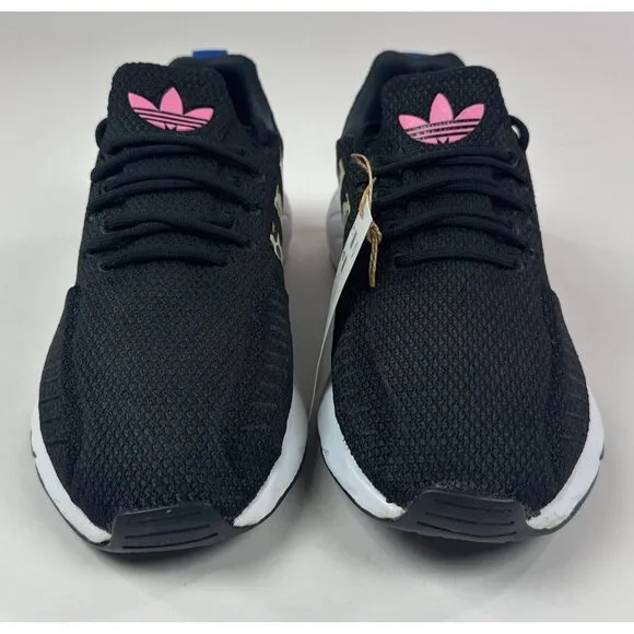Adidas Swift Run 22 J Kids Black Pink Leopard Running Shoes Sneakers GX9215