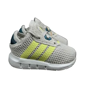 Adidas Swift Run X I Grey Pulse Yellow Indigo Shoes S24001 Infant Boy's Size 4 K