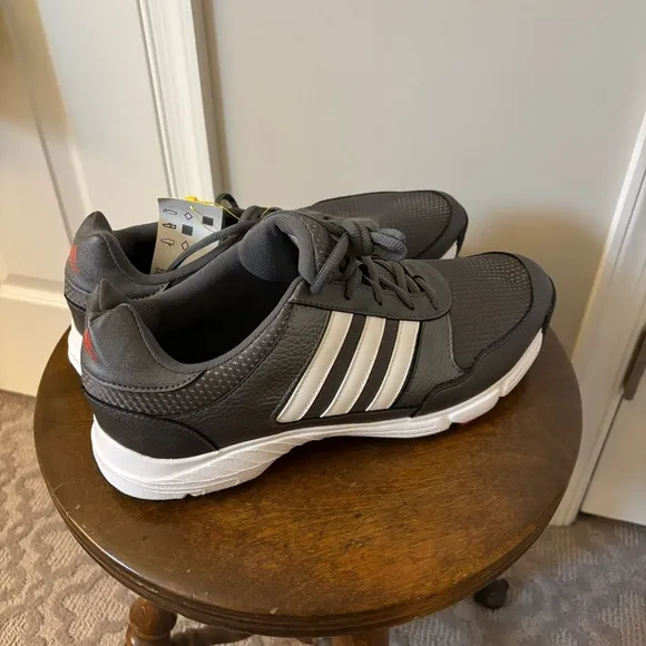 Adidas Tech Response 4.0 Golf Shoes - Men's Iron/Silver/White NEW 10.5 Athletic