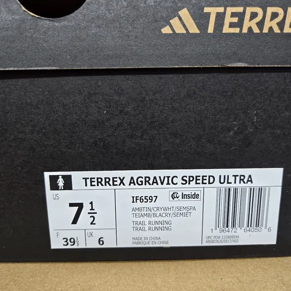 adidas Terrex Agravic Speed Ultra Women’s Trail Running Shoes – Size 7.5  New