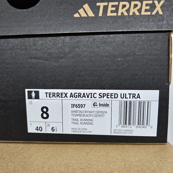 adidas Terrex Agravic Speed Ultra Women’s Trail Running Shoes – Size 8 New