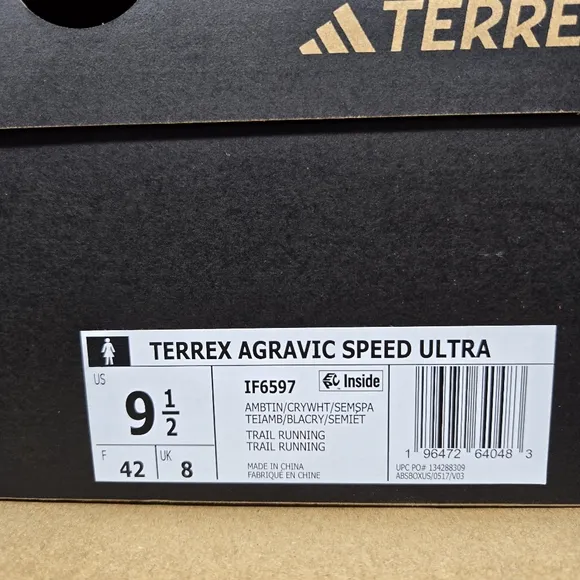 adidas Terrex Agravic Speed Ultra Women’s Trail Running Shoes – Size 9.5 New