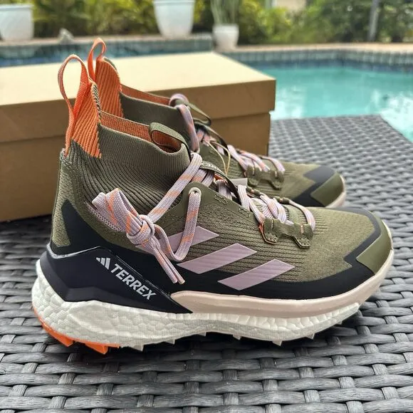 Adidas Terrex Free Hiker 2.0 Olive Strata Women's Athletic Shoes IG8895