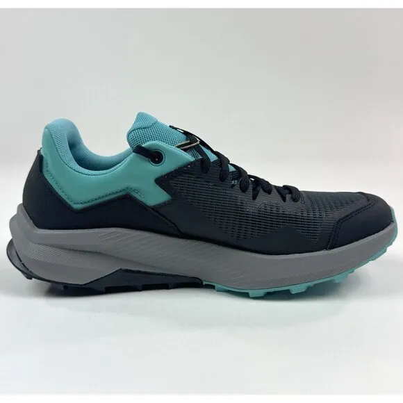 adidas Terrex Trailrider Womens 8.5 Black Blue Low Trail Running Shoes HR1182