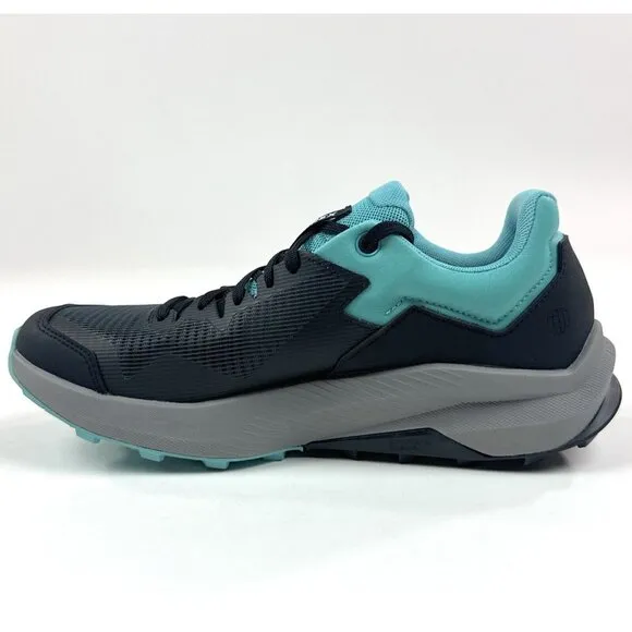 adidas Terrex Trailrider Womens 8.5 Black Blue Low Trail Running Shoes HR1182