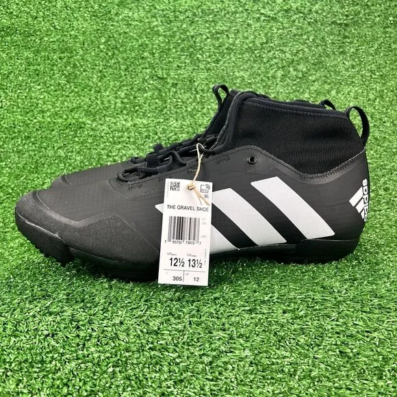 Adidas The Gravel Cycling Shoes Men's 12.5 Core Black/White GW5330 Bike Cleats