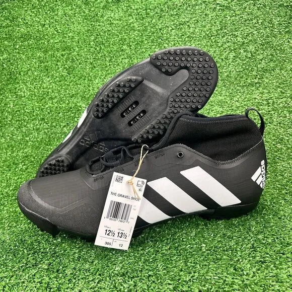 Adidas The Gravel Cycling Shoes Men's 12.5 Core Black/White GW5330 Bike Cleats