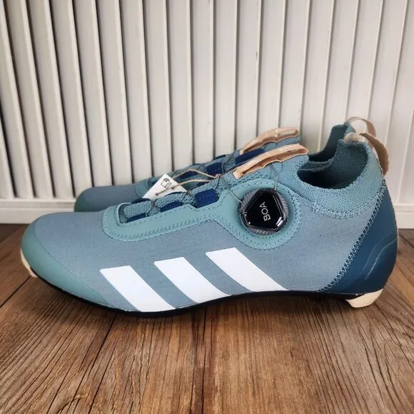 Adidas The Parley Road Shoe BOA Mens Sz 8 Blue Road Biking Cycling Shoes GX8931