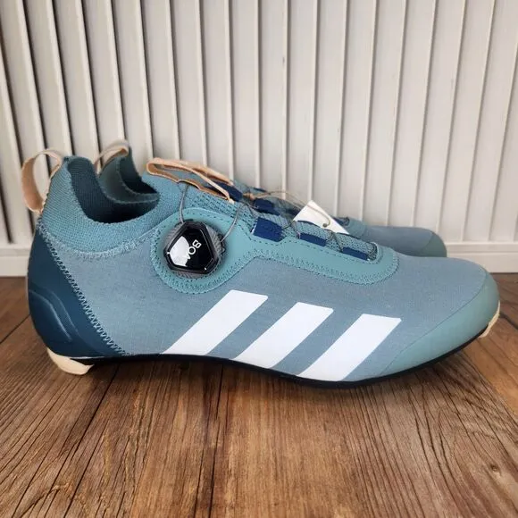Adidas The Parley Road Shoe BOA Mens Sz 8 Blue Road Biking Cycling Shoes GX8931