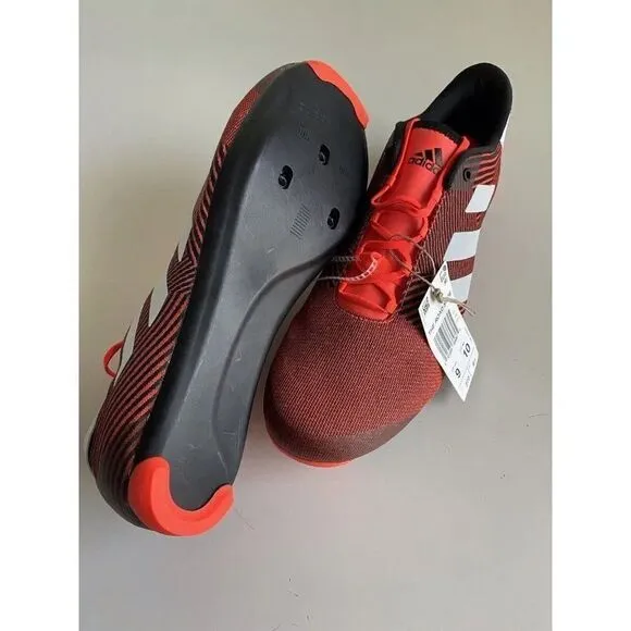 Adidas “The Road Shoes” Cycling HO3991 Men's Sz 9, Women’s 10 Bike Black Red NEW