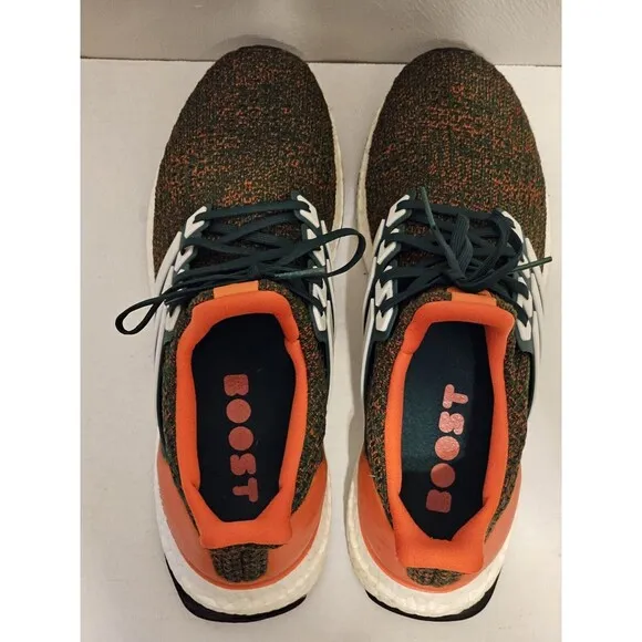Adidas Ultra Boost 4.0  Miami Hurricanes Orange EE3702 Size 10.5 Mens