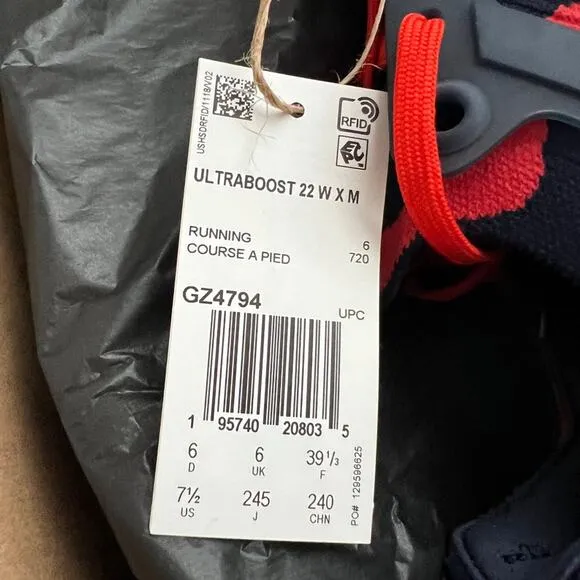 ADIDAS Ultraboost 22 x Marimekko Running Shoes w/ Box, US7.5