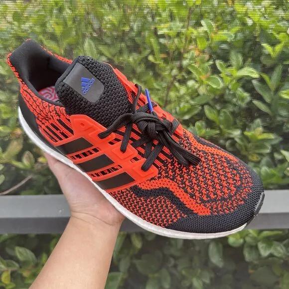 Adidas UltraBoost 5.0 DNA Solar Red Black Men's Running Shoes GX8965