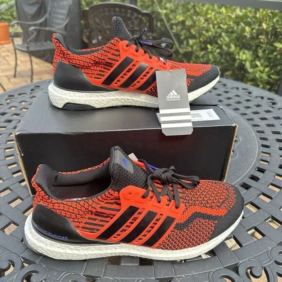 Adidas UltraBoost 5.0 DNA Solar Red Black Men's Running Shoes GX8965