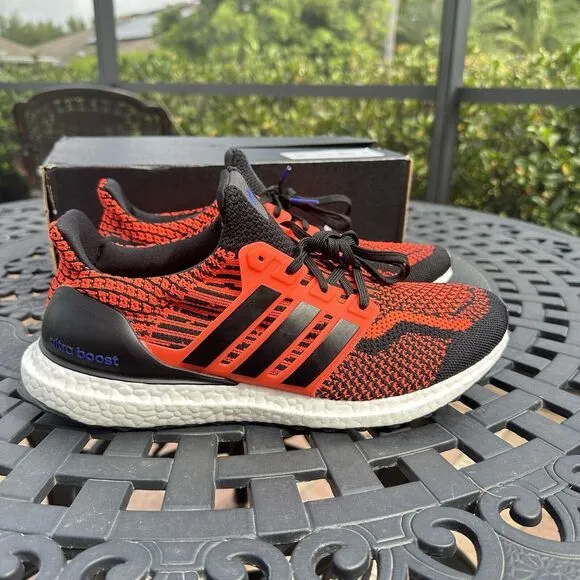 Adidas UltraBoost 5.0 DNA Solar Red Black Men's Running Shoes GX8965