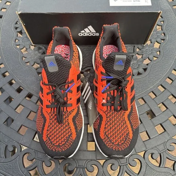Adidas UltraBoost 5.0 DNA Solar Red Black Men's Running Shoes GX8965