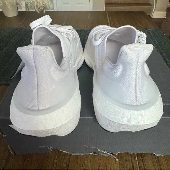 Adidas Ultraboost light white running shoes sneakers