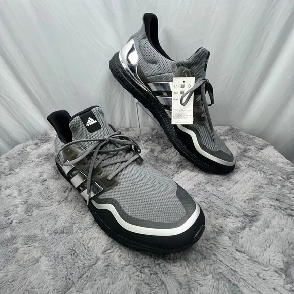 Adidas UltraBoost MTL Running Shoes Gray Silver Metallic Mens Size 18, NWT