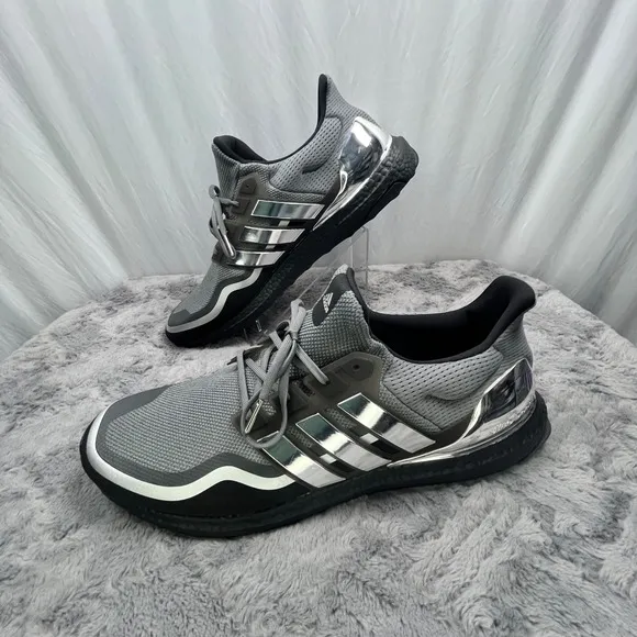 Adidas UltraBoost MTL Running Shoes Gray Silver Metallic Mens Size 18, NWT