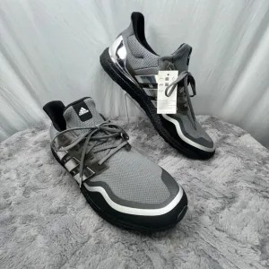 Adidas UltraBoost MTL Running Shoes Gray Silver Metallic Mens Size 18, NWT