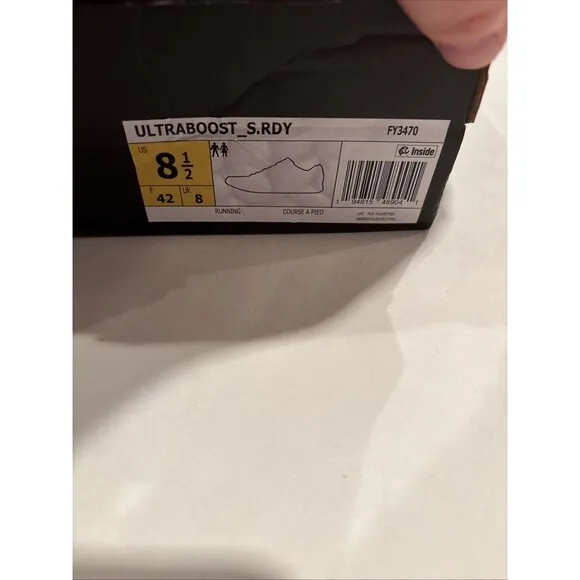 Adidas UltraBoost Summer RDY  Men's 8.5 Running Shoe White Blue Orange NIB