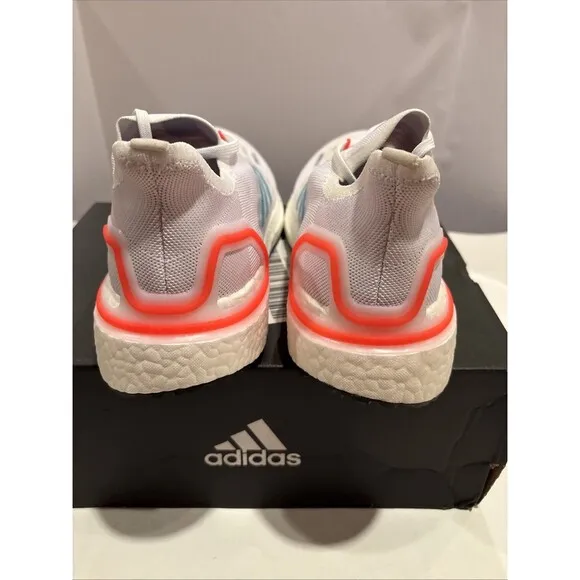 Adidas UltraBoost Summer RDY  Men's 8.5 Running Shoe White Blue Orange NIB