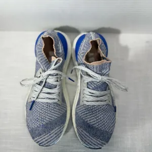 Adidas UltraBoost X Womens 7 Grey Two Hi Res Blue Prime Knit Sneakers Shoes