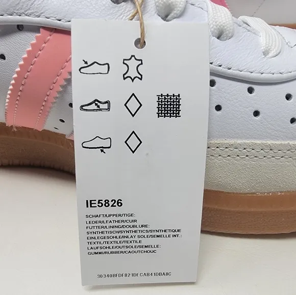 Adidas Velosamba LEA Cycling Shoes White Pink IE5826 Men's Sz 10/Women's 11 New