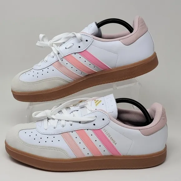 Adidas Velosamba LEA Cycling Shoes White Pink IE5826 Men's Sz 10/Women's 11 New