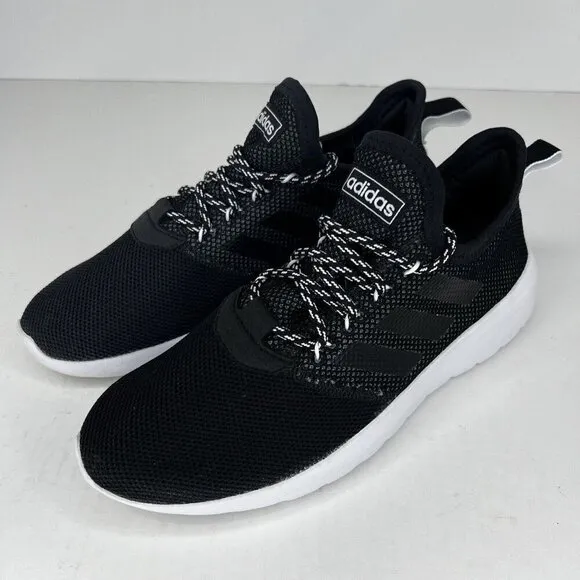 Adidas Womens F36654 Black Lite Racer Reborn Core Lace Up Size 10 Athletic Shoes
