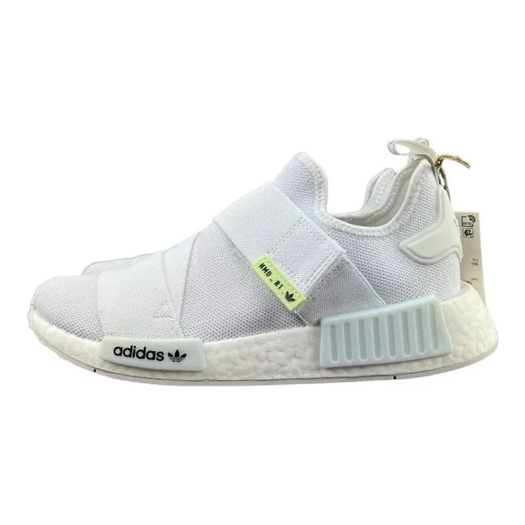 Adidas Women's NMD_R1 White Black Running Shoes GW5699 Size 7