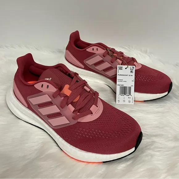 adidas Women's Pureboost 22 Running Shoe In Coral Size 8.5 NWOB