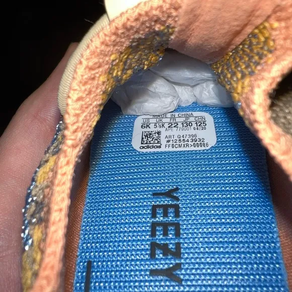 adidas Yeezy Boost 380 Blue Oat Infant 6K Q47396