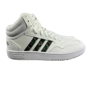 Adidas Youth Hoops Mid 3.0 K White Green Camo Shoes GY4441 Size 7 (GS)