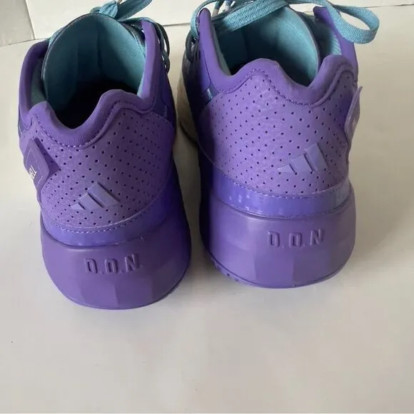 Adidas D.O.N. Mitchel Issue 4 Purple Men's Sneakers Basketball Shoes Size 6