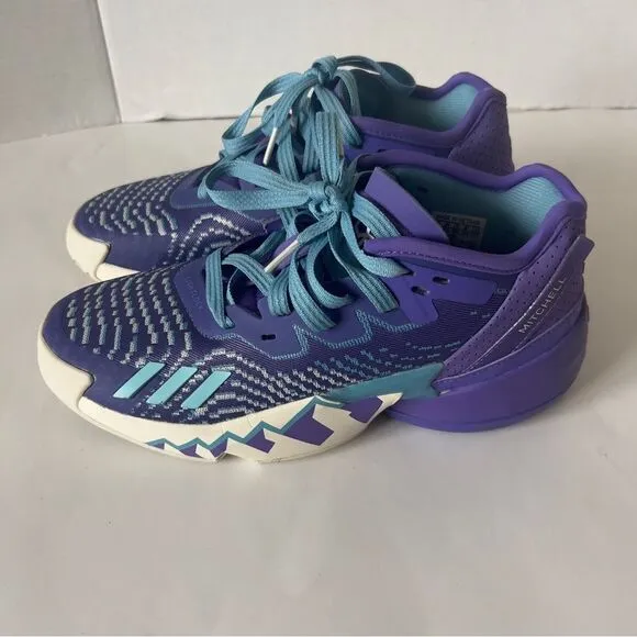 Adidas D.O.N. Mitchel Issue 4 Purple Men's Sneakers Basketball Shoes Size 6