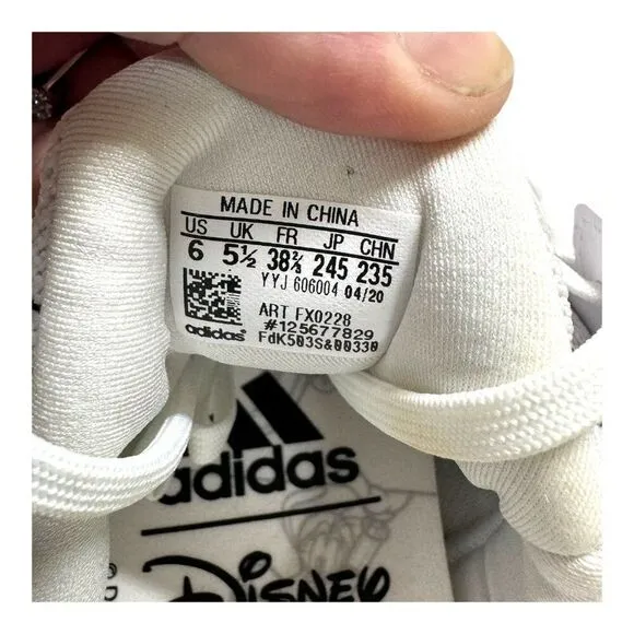 adidas UltraBoost DNA x Disney Goofy Pack White Black FX0228  Shoe Size 6 M 8 W