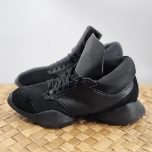 Adiddas X Rick Owens All Black Runner Shoes Size 7.5
