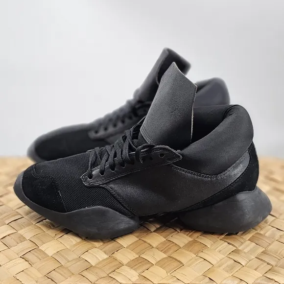 Adiddas X Rick Owens All Black Runner Shoes Size 7.5